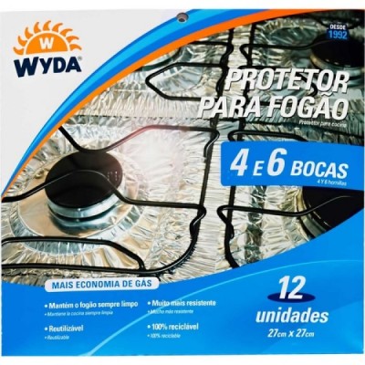 Protetor De Fogao Wyda 27x27cm 4/6bocas