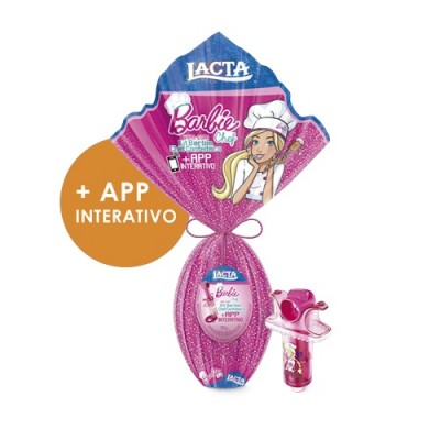 OVO PASCOA LACTA BARBIE 15 166GR