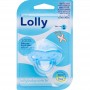 Chupeta Lolly 100% Silicone Azul Ortodôntica tamanho 1