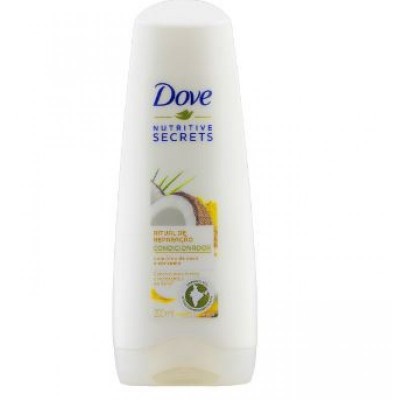 Condicionador Com Óleo De Coco E Cúrcuma Dove Nutritive Secrets Ritual De Reparação Frasco 200ml