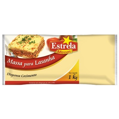 MASSA LASANHA TRAD ESTRELA 1KG