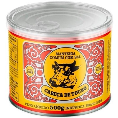 MANTEIGA CABECA DE TOURO C/SAL LATA 500G