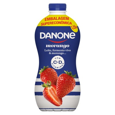 Iogurte Liquido Danone Morango 1,25kg