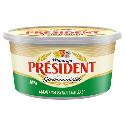 Manteiga President Ccom Sal Pote 380g