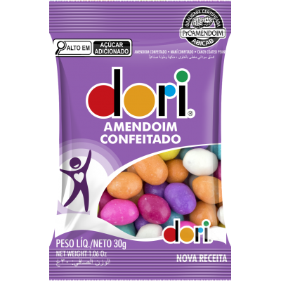 Amendoim Confeitado Colorido Dori 30gr