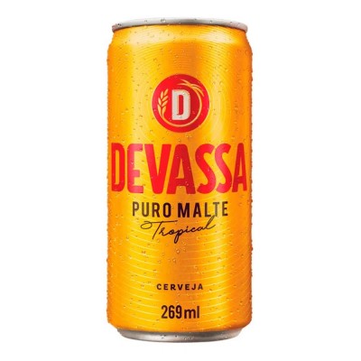 Cerveja Devassa Tropical Lager Lata 269ml