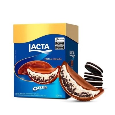 OVO PASCOA LACTA OREO TRIPL CAMADA 320GR