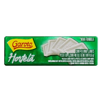 Pastilha Garoto Hortela 17gr