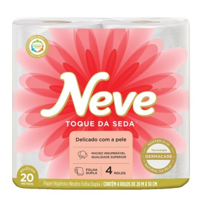 Papel Higienico Neve Toq Da Seda Fd 20m 4rl