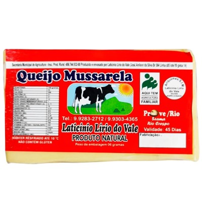 QUEIJO MUSSARELA LIRIO DO VALE KG