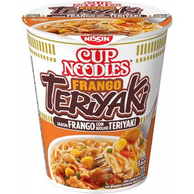 NISSIN CUP NOODLES FRANGO TERIYAKI 72GR