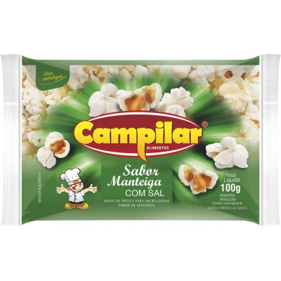 PIPOCA MICROONDAS CAMPILAR MANTEIG 100GR