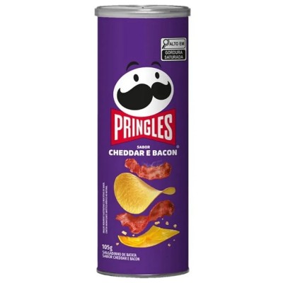 BATATA PRINGLES CHEDDAR BACON 105GR