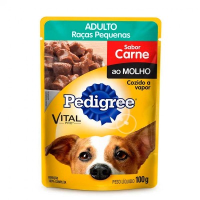 Racao Pedigree Carne Molho Adult Sc 100c