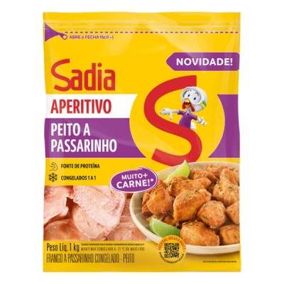 Peito de Frango a Passarinho Sadia Congelado Aprox.1Kg