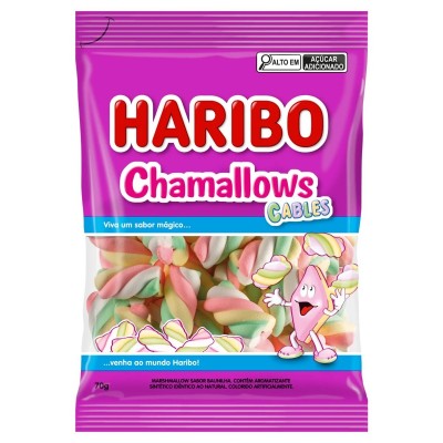 MARSHMALLOW HARIBO BAUNILHA CABLES 70GR