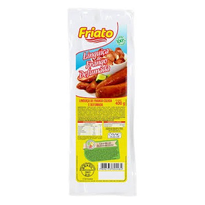 Linguica Frango Friato Defumda Cozido 400gr