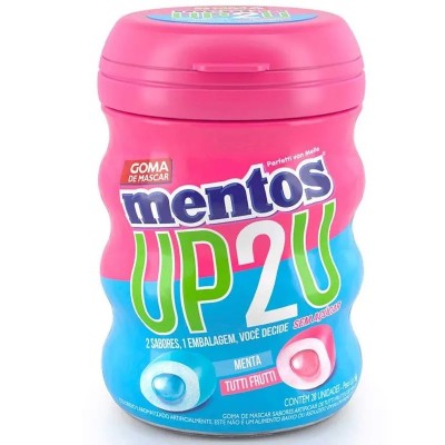 GOMA MENTOS UP2U MENTA/TUTTI FRUTTI 56GR