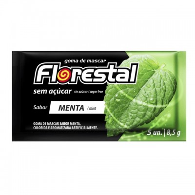 CHICLE FLORESTAL MENTA S/ ACU 8,5G