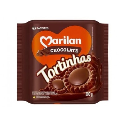 BISC MARILAN TORTINHAS RECH CHOC 300GR