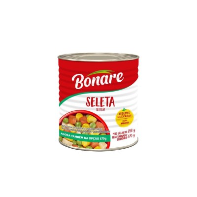 Seleta Em Conserva De Legumes Bonare Com Milho Lata 170g