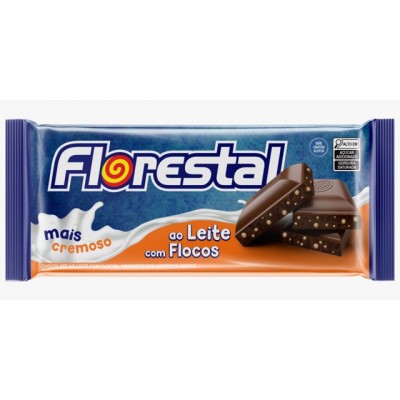 CHOC FLORESTAL TABL FLOCOS AO LEITE 80G