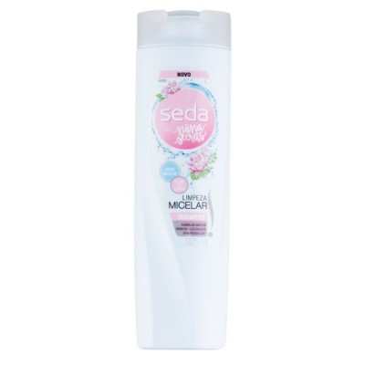 Shampoo Pureza E Hidratação Seda By Niina Secrets Água Micelar E Hialurônico Frasco 325ml