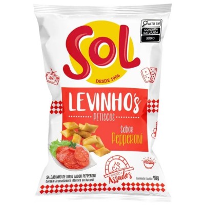 SALGADINHO SOL LEVINHOS PEPPERONI 90G