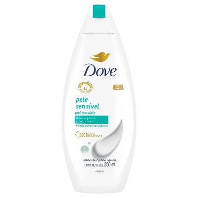 SAB LIQ DOVE PELE SENSIVEL 250ML