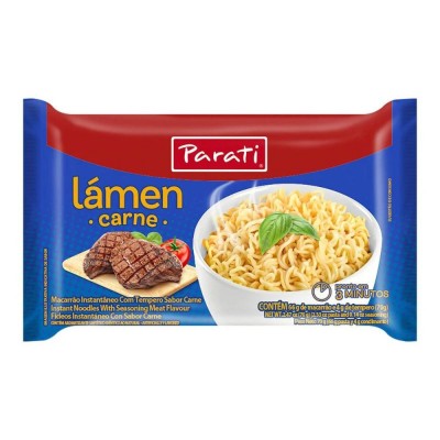 MACARRAO INST PARATI LAMEN CARNE 70GR