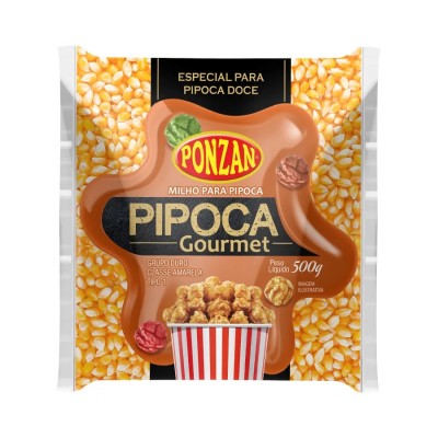 MILHO DE PIPOCA PONZAN GOURMET 500GR