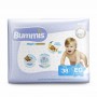 Fralda Descartável Infantil Bummis Tubos Magicos Mega 38un Eg (13kg A 15kg)