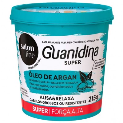 CREME GUANIDINA SALON LINE OLEO ARG 215G