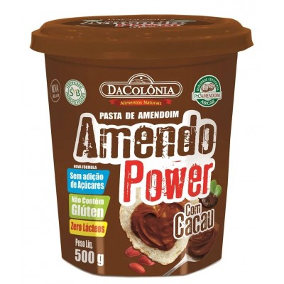 AMENDO POWER DACOLONIA C/CACAU 500G