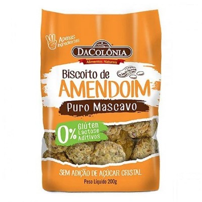 BISC DE AMENDOIM DACOLONIA 200G