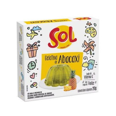 GELATINA SOL ABACAXI 20GR