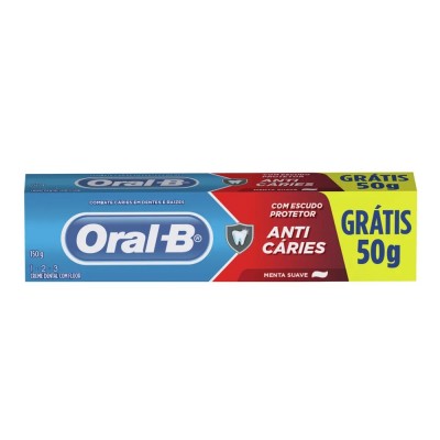 CREME DENTAL ORAL B 1 2 3 LV+PG- 150GR