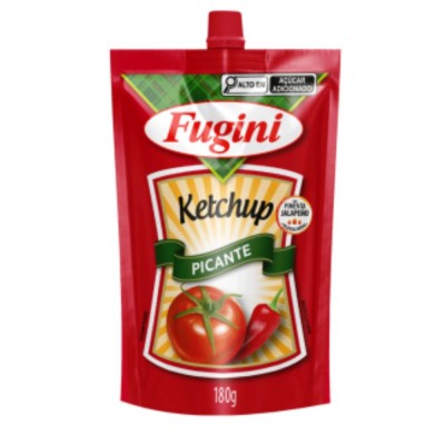 KETCHUP FUGINI PICANT SACHE C/BICO 180GR