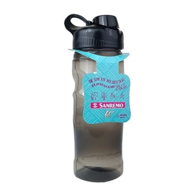 Garrafa Sport Sanremo Abre Fácil Preto 500ml