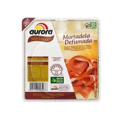 MORTADELA DEFUMADA AURORA FAT 180GR