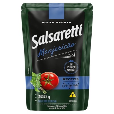 MOLHO TOMATE SALSARETTI MANJERIC SC 300G