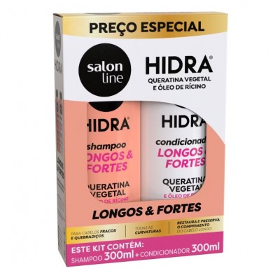 KIT SH+COND SALON LINE LONGO/FORTE 300ML