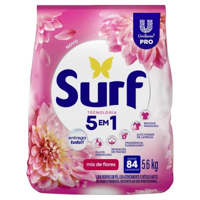 SABAO EM PO SURF MIX DE FLORES SC 5,6KG