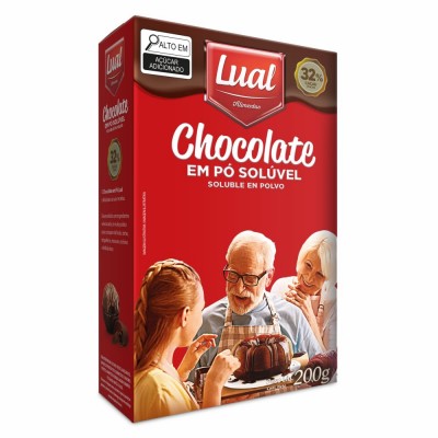 Chocolate Em Pó Lual 32% Soluvel  200g