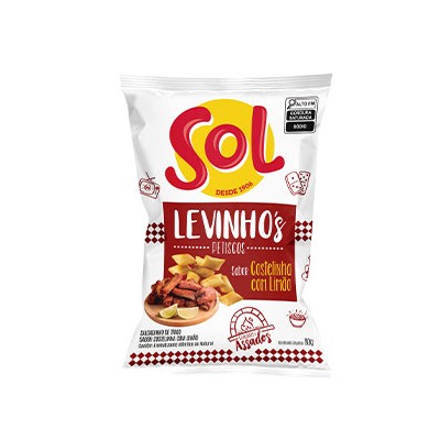 SALGADINHO SOL LEVINHOS COSTEL C/LIM 50G