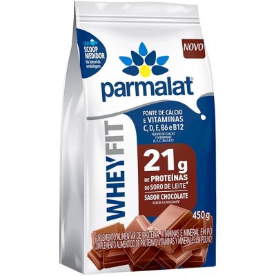 Suplemento em Po Parmalat Wheyfit Chocolate 450Gr