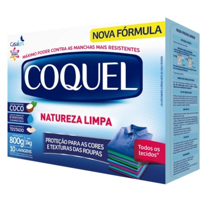 Sabao em Po Coquel Natureza Limpa 800Gr