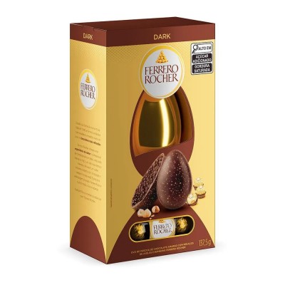 Ovo da Pascoa Ferrero Rocher Dark 137,5Gr