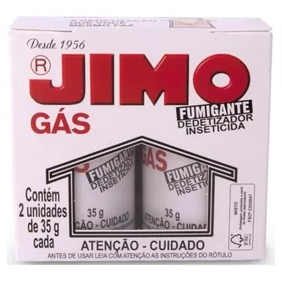 Gas Fumigante Dedetizador Jimo 2X35Gr