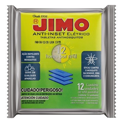 Pastilha Anti-Inset Jimo Refil 12 Unidades